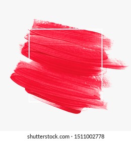 Brush painted watercolor background vector. Perfect design for logo and sale banner. 