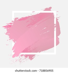 Brush Strokes Gentle Skin Tones White Stock Vector (Royalty Free) 734628229