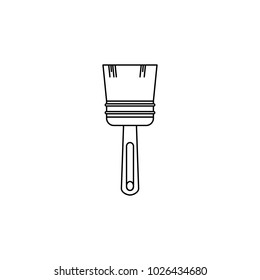 brush for painting icon. Element of construction tools for mobile concept and web apps. Thin line icon for website design and development, app development. Premium icon on white background