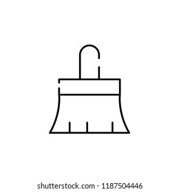 brush for painting icon. Element of construction for mobile concept and web apps illustration. Thin line icon for website design and development, app development