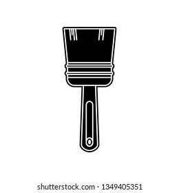 brush for painting  icon. Element of Home repair tool for mobile concept and web apps icon. Glyph, flat icon for website design and development, app development