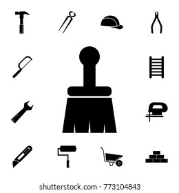 Brush for painting icon. Set of construction tools icons. Web Icons Premium quality graphic design. Signs, outline symbols collection, simple icons for websites, web design, mobile on white background
