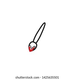 Brush and Painting Tool Icon Logo Vector