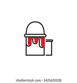 Brush and Painting Tool Icon Logo Vector
