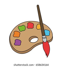 brush and palette Icon image