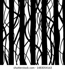 Brush pattern. Abstract texture. Grunge background. Vector.