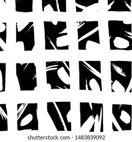 Brush pattern. Abstract texture. Grunge background. Vector.