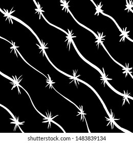 Brush pattern. Abstract texture. Grunge background. Vector.