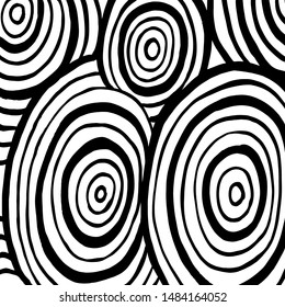 Brush pattern. Abstract texture. Grunge background. Vector.