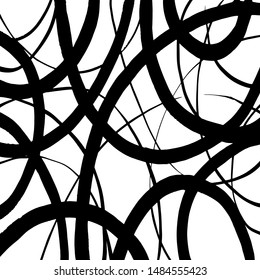 Brush pattern. Abstract texture. Grunge background. Vector.
