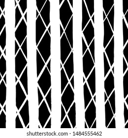 Brush pattern. Abstract texture. Grunge background. Vector.