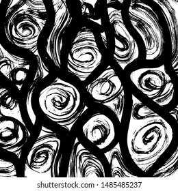 Brush pattern. Abstract texture. Grunge background. Vector.