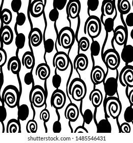 Brush pattern. Abstract texture. Grunge background. Vector.