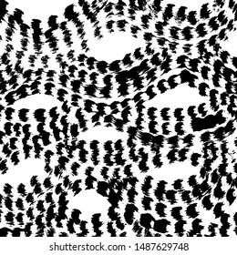 Brush pattern. Abstract texture. Grunge background. Vector.