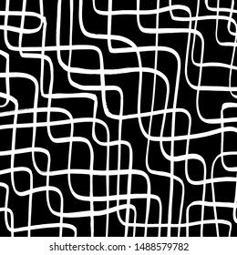 Brush pattern. Abstract texture. Grunge background. Vector.