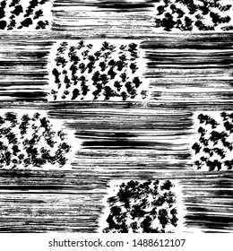 Brush pattern. Abstract texture. Grunge background. Vector.