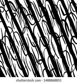 Brush pattern. Abstract texture. Grunge background. Vector.