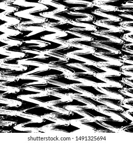 Brush pattern. Abstract texture. Grunge background. Vector.