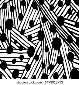 Brush pattern. Abstract texture. Grunge background. Vector.