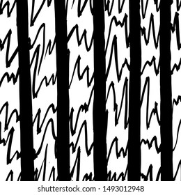 Brush pattern. Abstract texture. Grunge background. Vector.