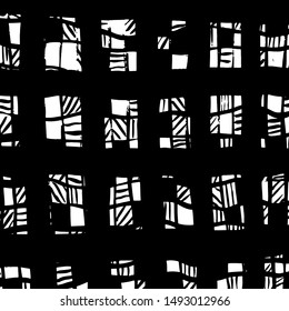 Brush pattern. Abstract texture. Grunge background. Vector.