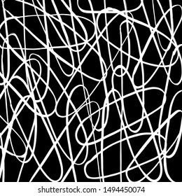 Brush pattern. Abstract texture. Grunge background. Vector.