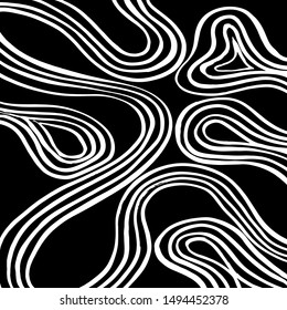 Brush pattern. Abstract texture. Grunge background. Vector.