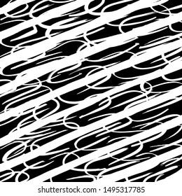 Brush pattern. Abstract texture. Grunge background. Vector.