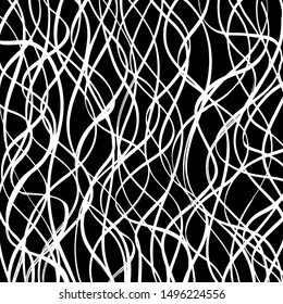 Brush pattern. Abstract texture. Grunge background. Vector.