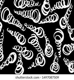 Brush pattern. Abstract texture. Grunge background. Vector.
