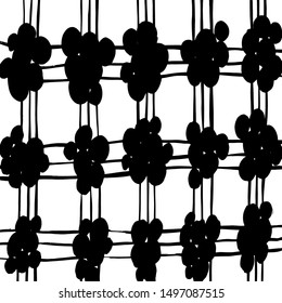 Brush pattern. Abstract texture. Grunge background. Vector.