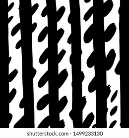 Brush pattern. Abstract texture. Grunge background. Vector.