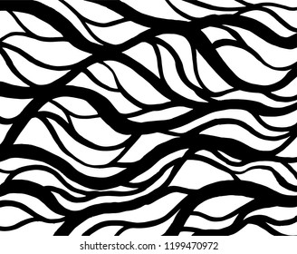 Brush pattern. Grunge background. Vector.