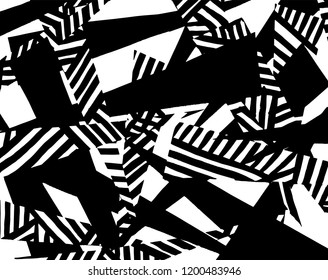 Brush pattern. Grunge background. Vector.
