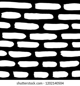 Brush pattern. Grunge background. Vector.
