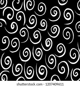 Brush pattern. Grunge background. Vector.