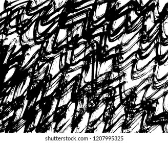 Brush pattern. Grunge background. Vector.