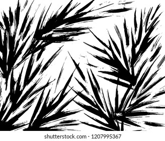 Brush pattern. Grunge background. Vector.