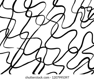 Brush pattern. Grunge background. Vector.