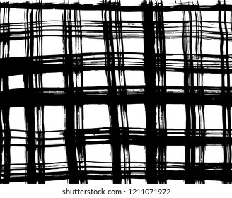 Brush pattern. Grunge background. Vector.