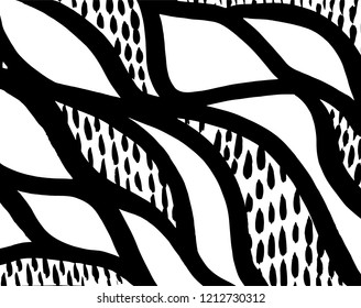 Brush pattern. Grunge background. Vector.
