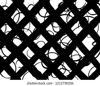 Brush pattern. Grunge background. Vector.