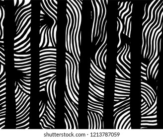 Brush pattern. Grunge background. Vector.