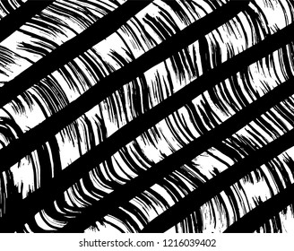 Brush pattern. Grunge background. Vector.