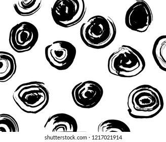Brush pattern. Grunge background. Vector.