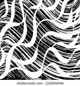 Brush pattern. Grunge background. Vector.