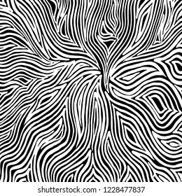 Brush pattern. Grunge background. Vector.