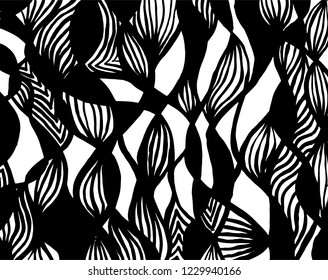 Brush pattern. Grunge background. Vector.