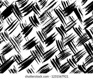 Brush pattern. Grunge background. Vector.
