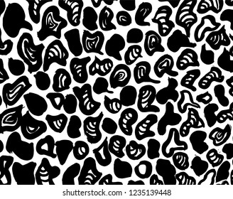 Brush pattern. Grunge background. Vector.